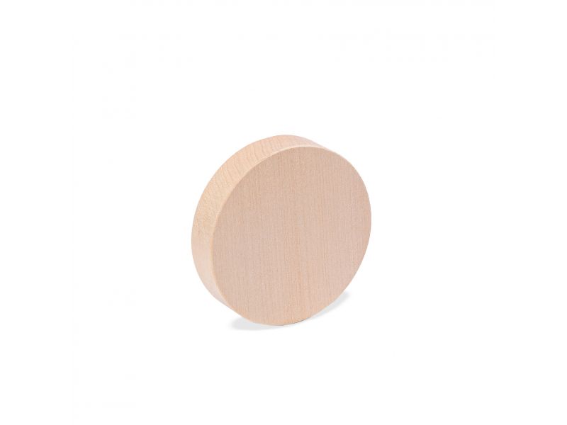 Tabla para icono de madera de tilo, mini, de forma circular, lisa (plana), solo madera (en bruto)