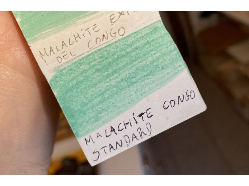 Malachite du Congo standard, pigment en poudre