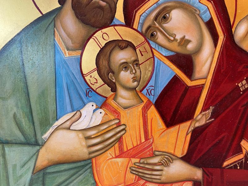 Holy Family Icon 30x30 cm