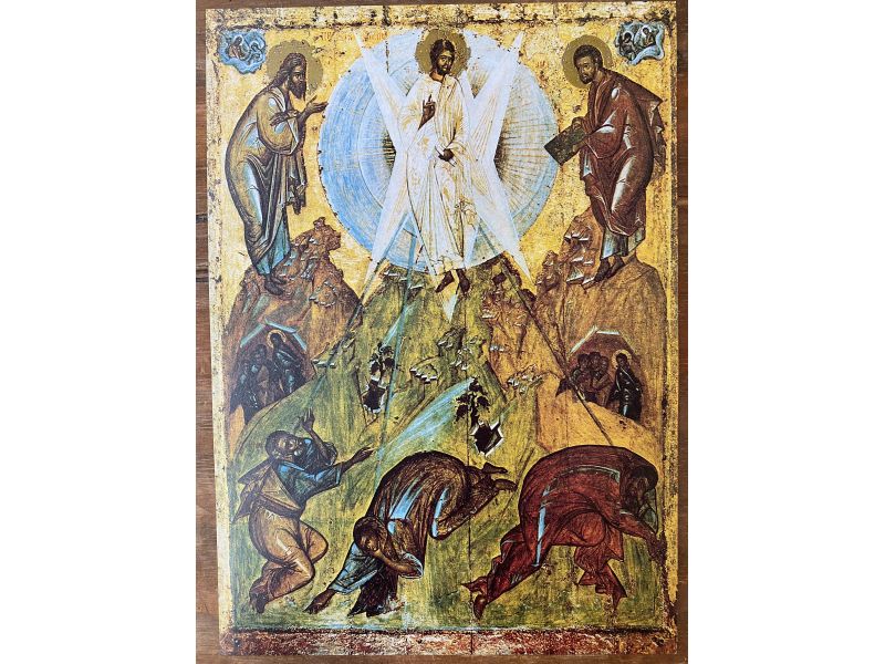 Impresin de iconos Transfiguracin de Tefanes 21x30 cm