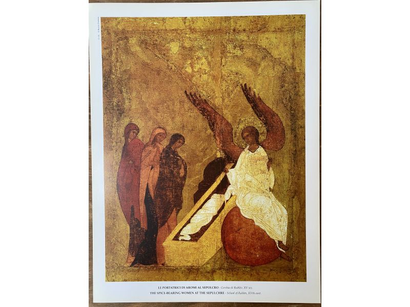 Print, icon Bearers of aromas at the sepulcher (Rublev)
