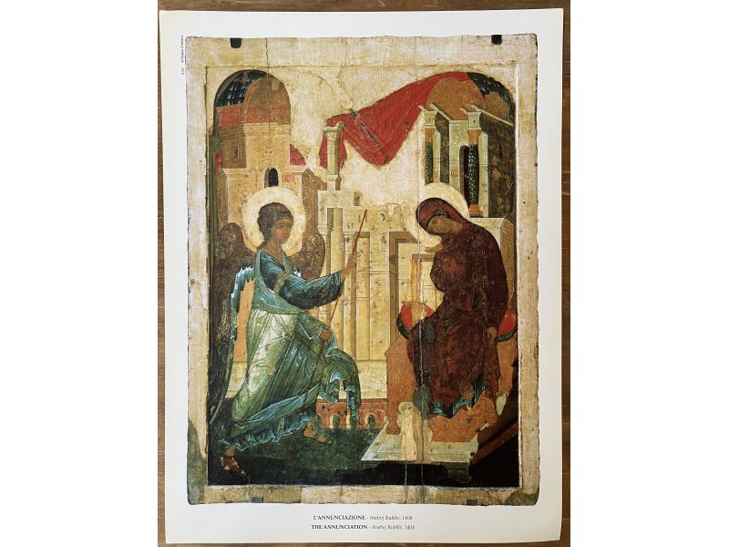 Stampa, icona Annunciazione (Rublev) 24x32 cm