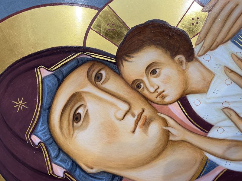 Icona Madre di Dio della Tenerezza 35x45 cm