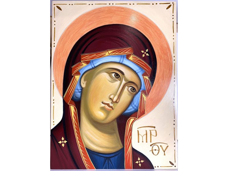 Volto Madre di Dio 24x32 cm