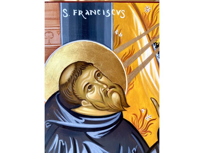 Icona di San Francesco 21x28 cm