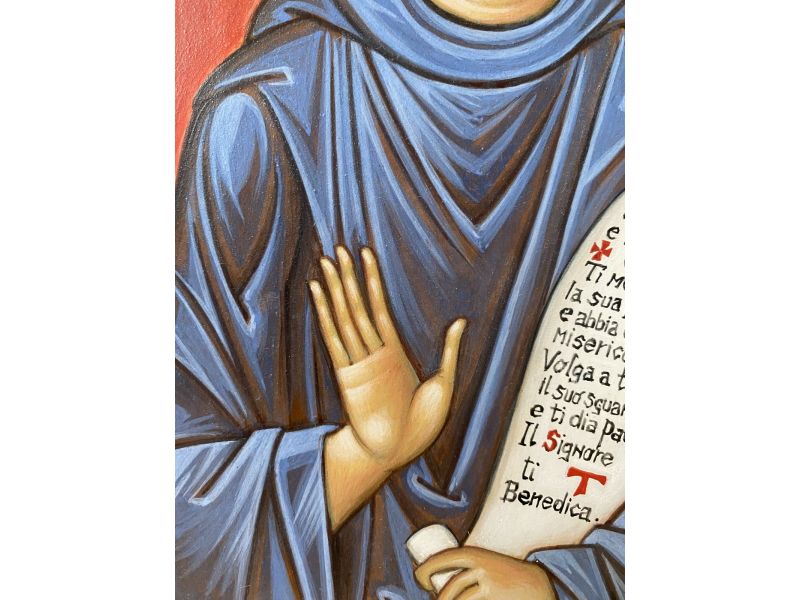 Icona di San Francesco 18x32 cm