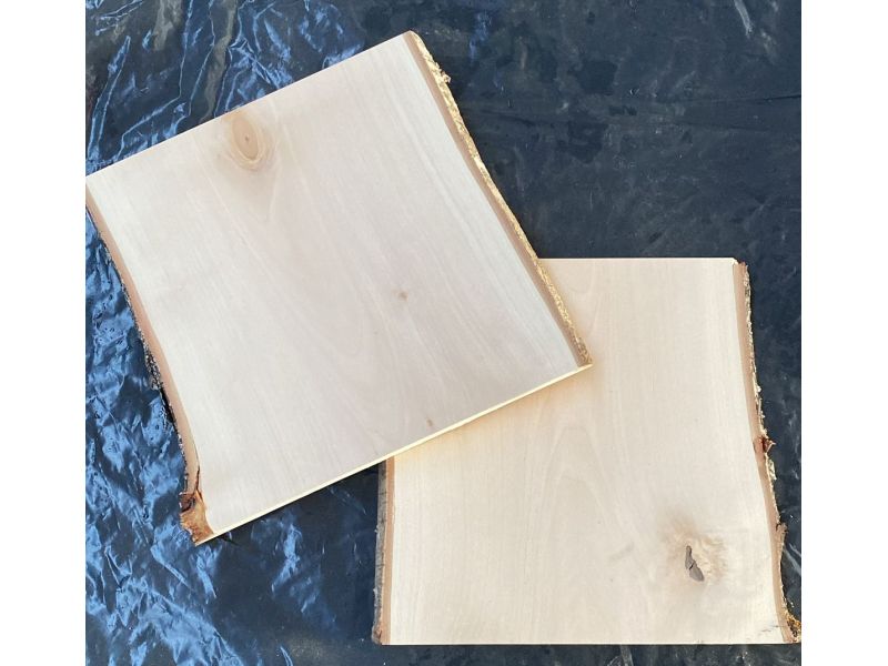 Pice unique en bois de BOULEAU massif avec n?ud, largeur 27-30 cm, hauteur 30 cm