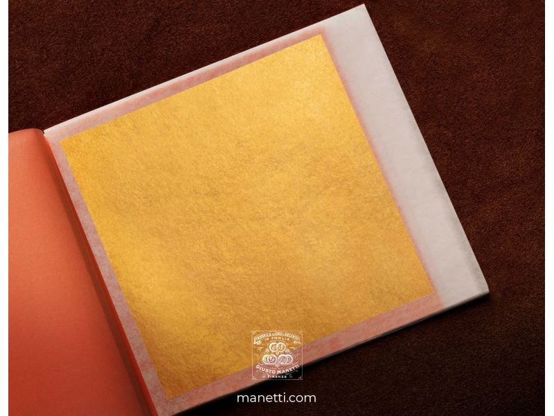 Broschre von Blattgold 25 Bltter gelb 23 3/4 kt, ICON GOLD-Qualitt, Dicke 15