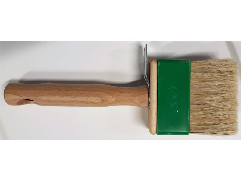 Paint block brush, in bristle 3x7 cm