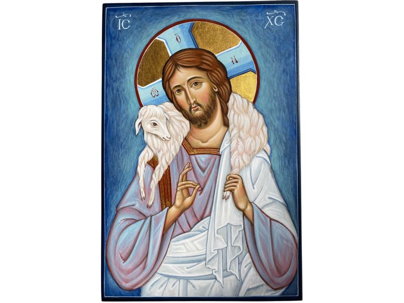 Icona Cristo Buon Pastore 20x30 cm
