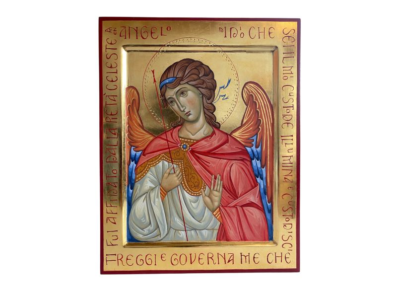 Icona Angelo Custode 26x33 cm