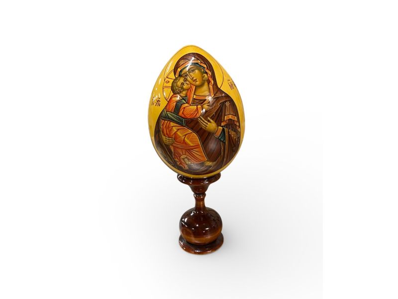 Uovo di legno in tiglio tornito altezze da 8 a 14 cm