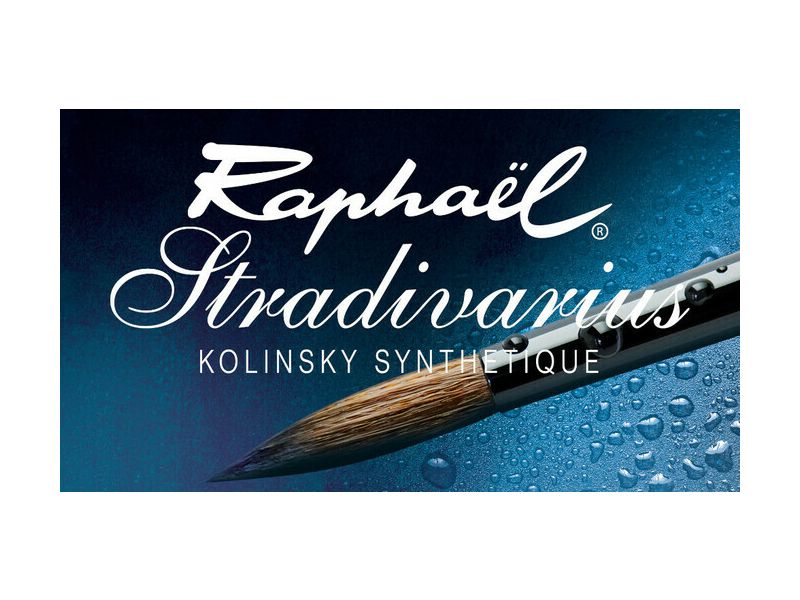 Gebogener Rundpinsel Marderimitat Stradivarius serie 8342 Raphael