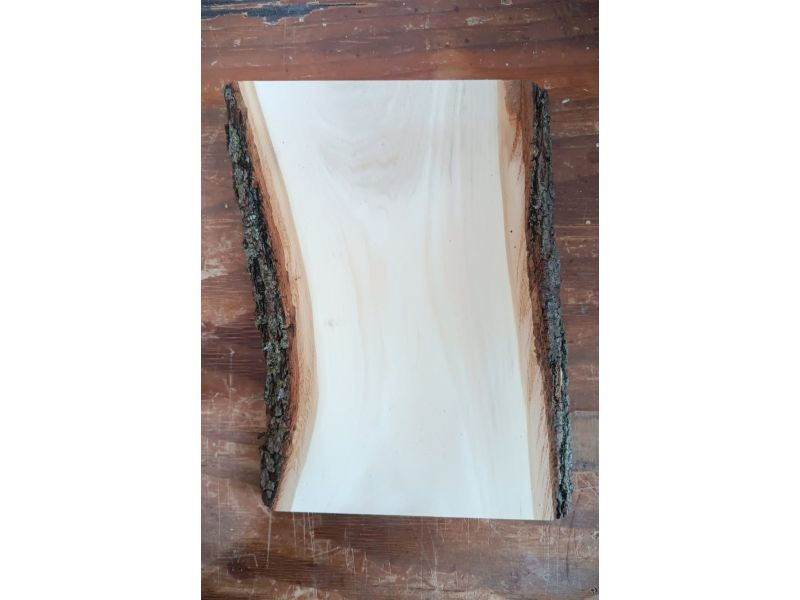 Pieza nica en madera maciza de tilo, para pirograbado, 18x25 cm