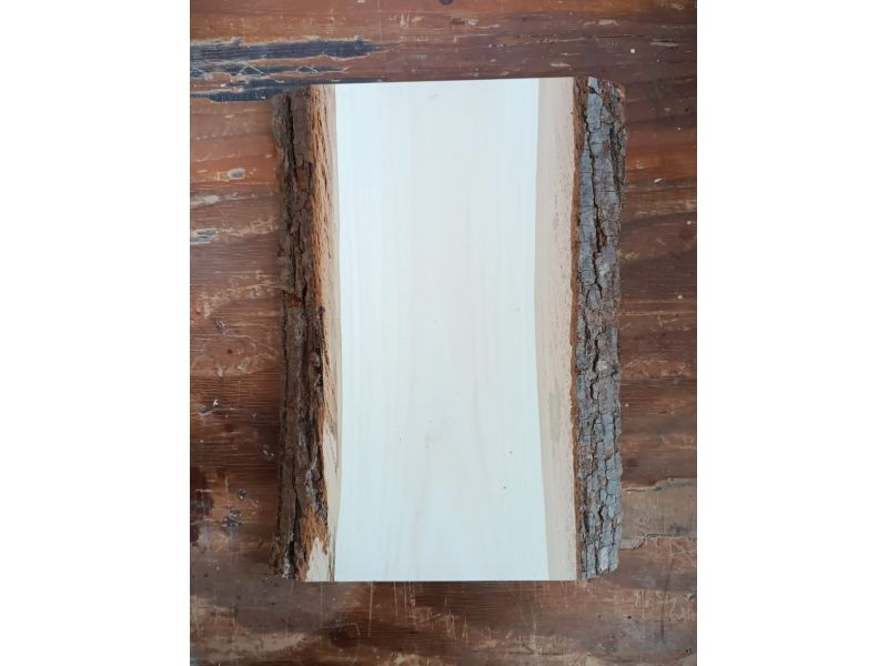 Pieza nica en madera maciza de tilo, para pirograbado, 20x30 cm