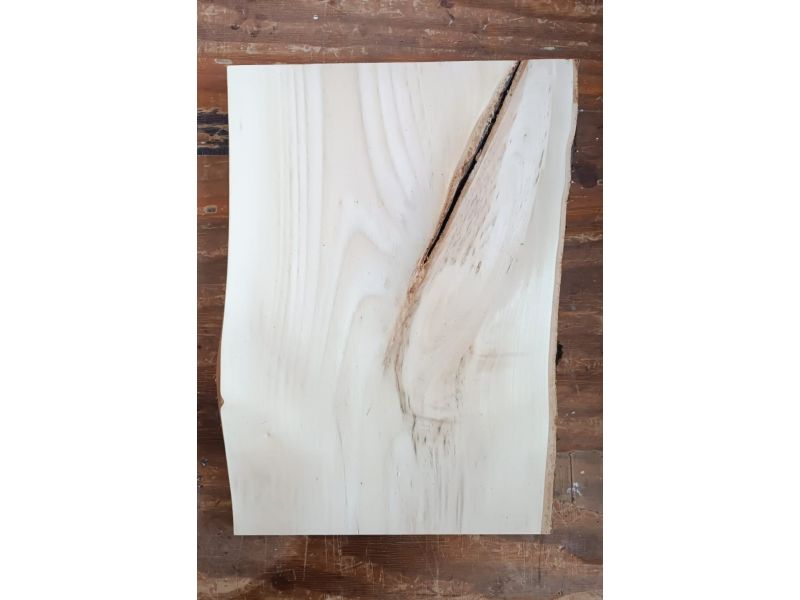 Pezzo unico in legno massiccio di Tiglio, per pirografia, 27x36 cm