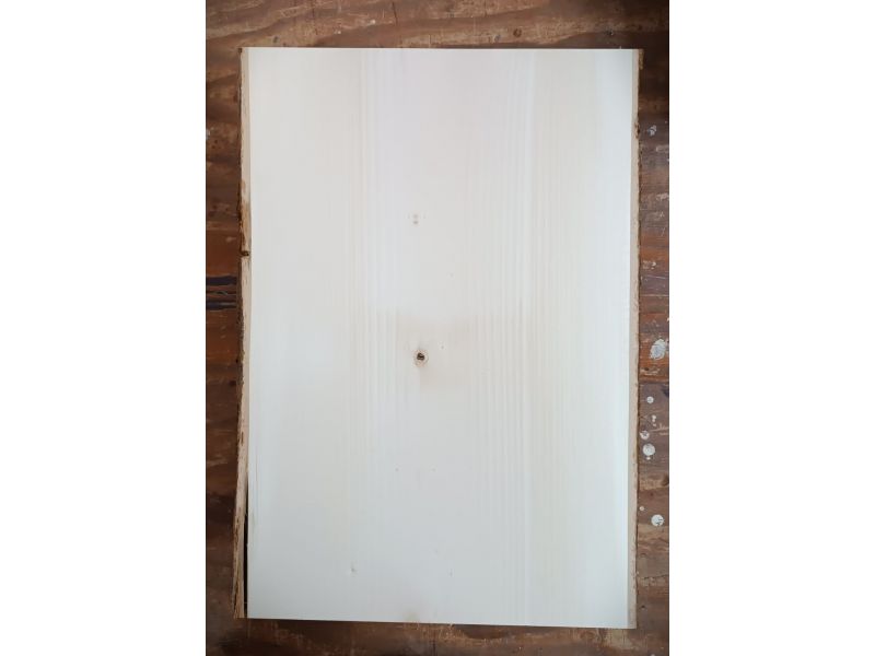 Pezzo unico in legno massiccio di Tiglio, per pirografia, 37x54 cm