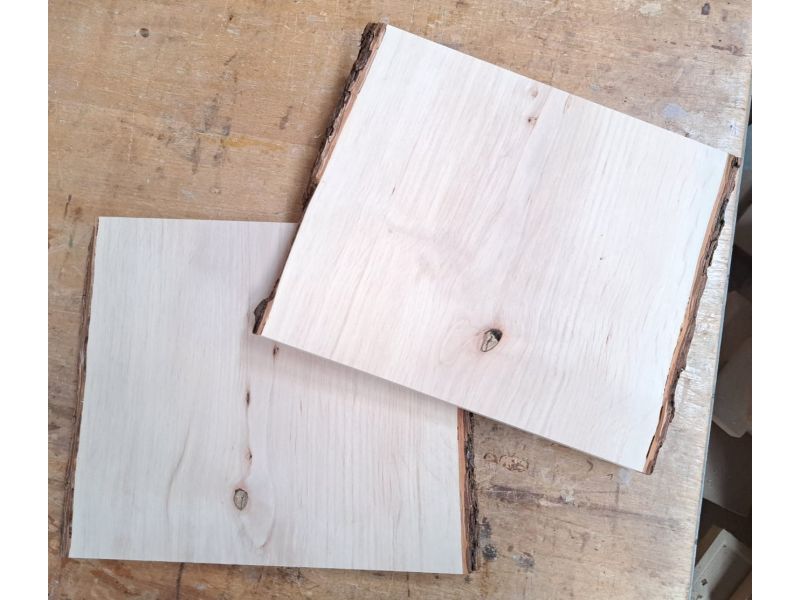 Various piece in solid ALDER wood 25-27 cm wide, 25 cm high, WITH KNOT