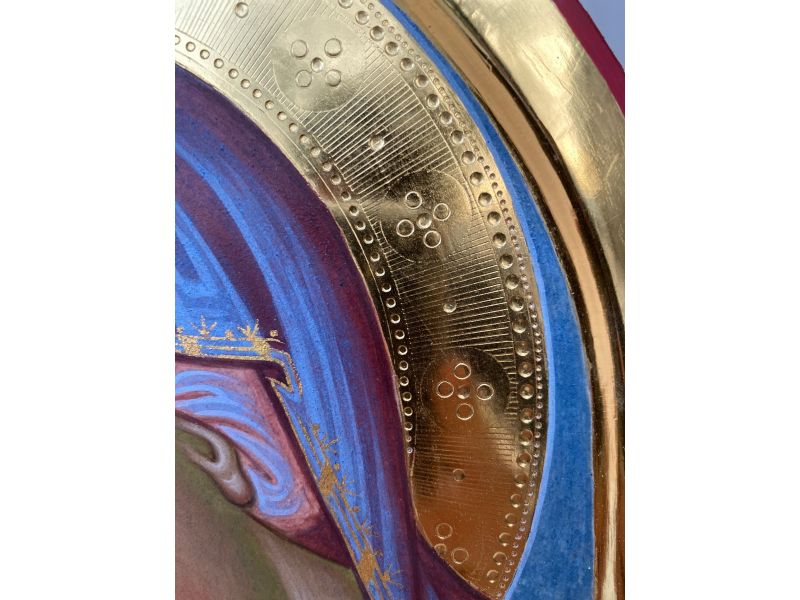 Icne de la Nativit, Vierge Marie avec l'enfant Jsus 24x32 cm