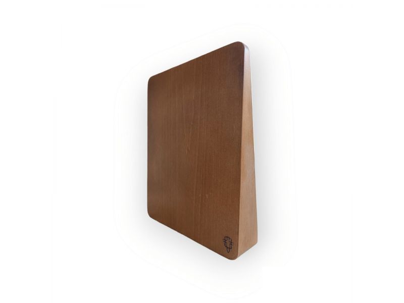 Linden board, model Stand inclined, 23x30 cm (base 6 cm), with gesso