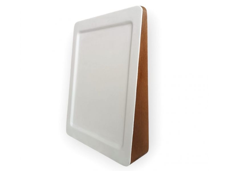 Linden board, model Stand inclined, 23x30 cm (base 6 cm), with gesso