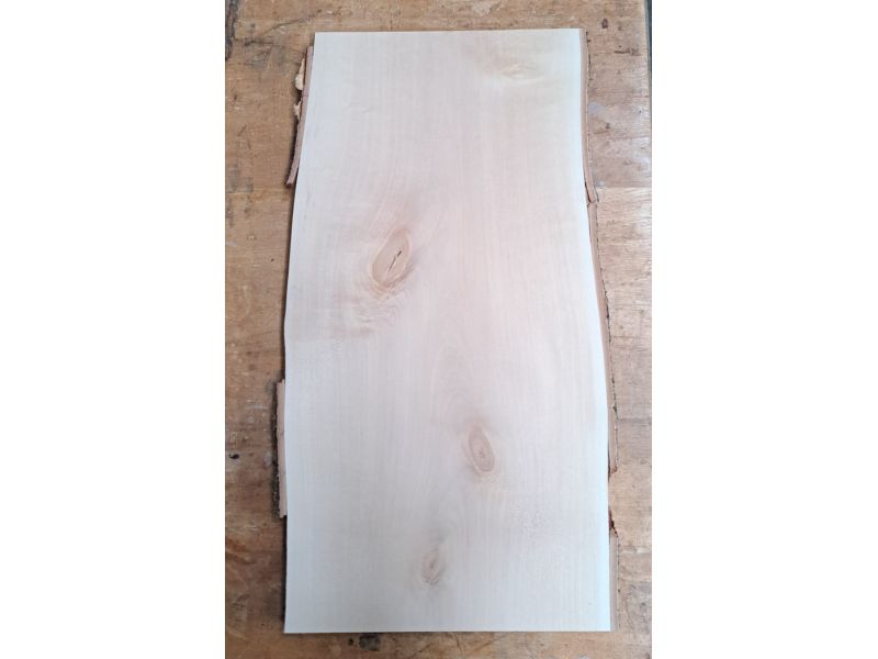 Pezzo unico in legno massiccio di BETULLA, larghezza 30 cm, altezza 58 cm