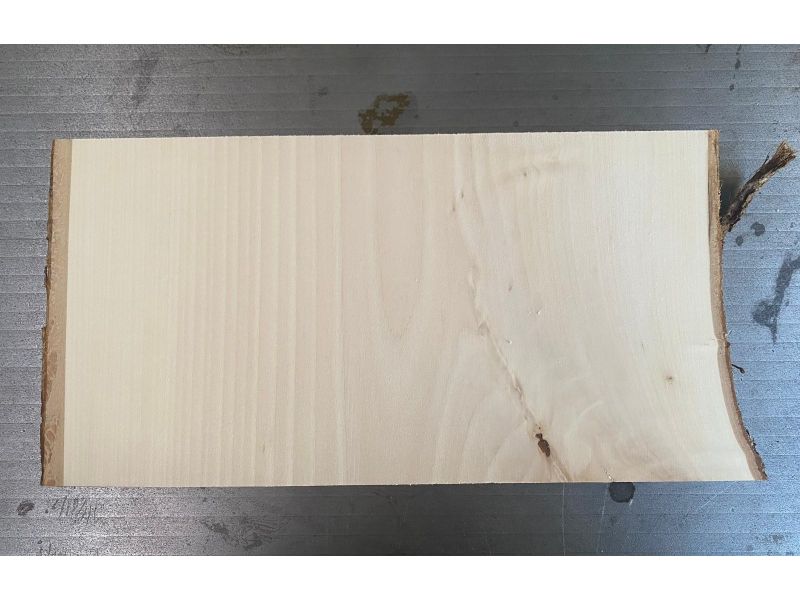 Pezzo unico in leassiccio di Tiglio, con corteccia, per pirografia, 29x16 cm