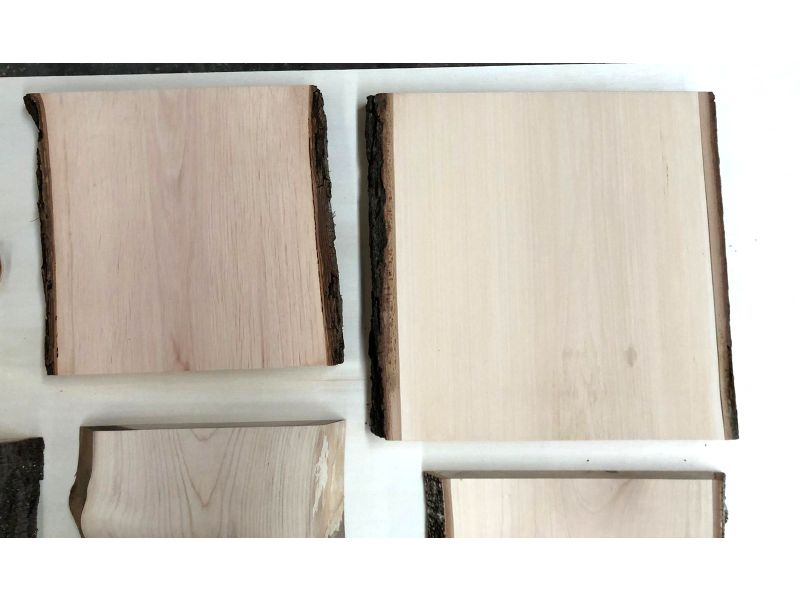 PYRO WOOD BOX. Pyrographie-Set mit 13 Holzst�cken in 5 verschiedenen Holzarten.