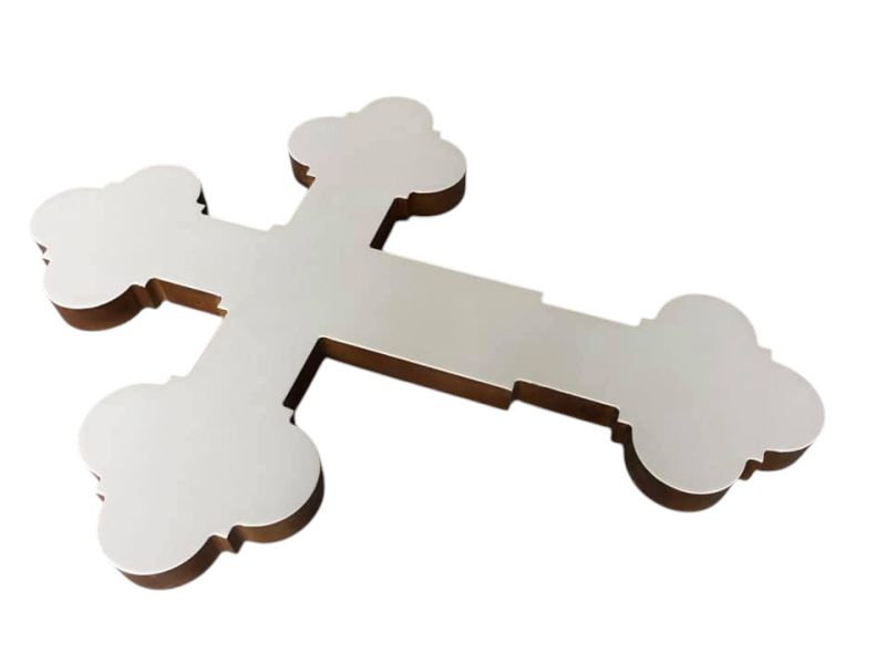 Altar Cross, Variant A: Smooth with pinstripes