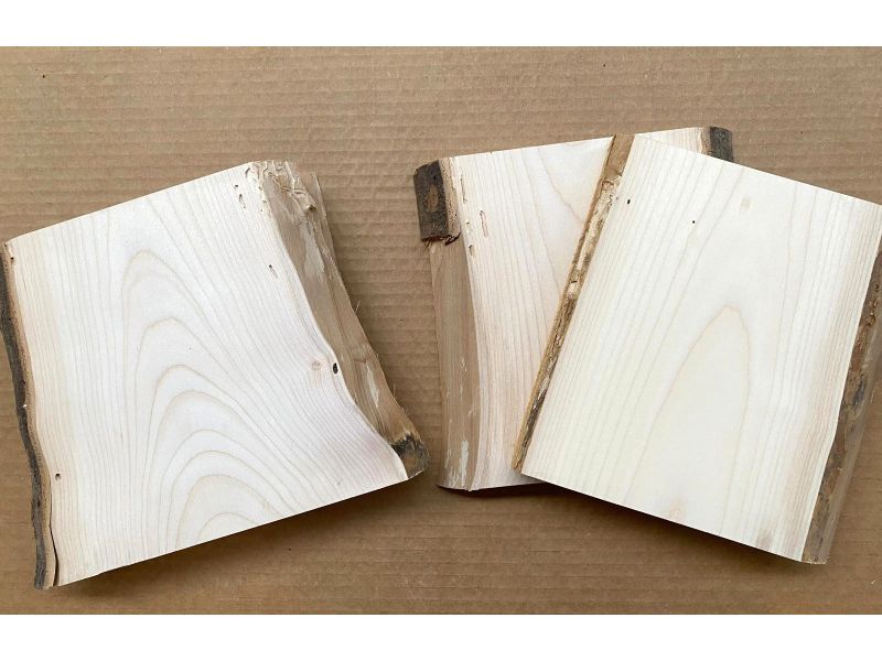 One of a kind piece in solid MAPLE wood, width 15-20 cm, height 20 cm with woodworm holes