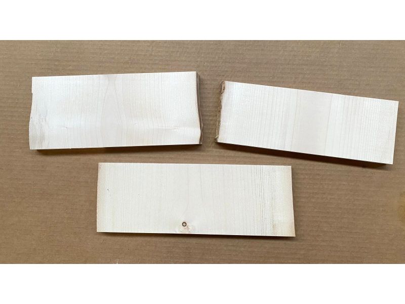 Unique piece in solid MAPLE wood, width 27-31 cm, height 10-12 cm