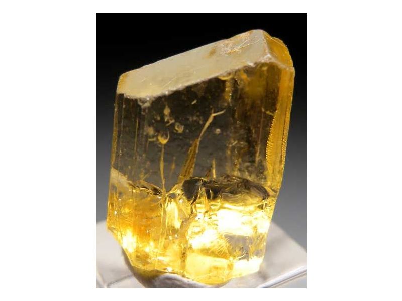 African Yellow gemstone, beveled square and faceted 25x25 mm