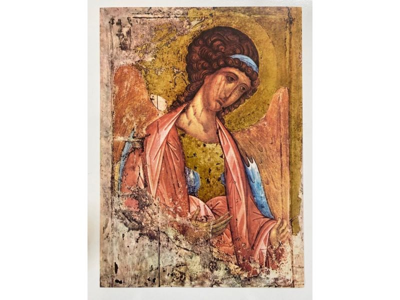 Print, Icon Archangel Michael (Deesis of Zvenigorod) Rublev
