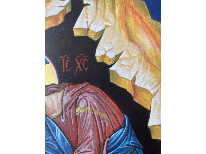 Icono Buen Pastor 20x30 cm con arco