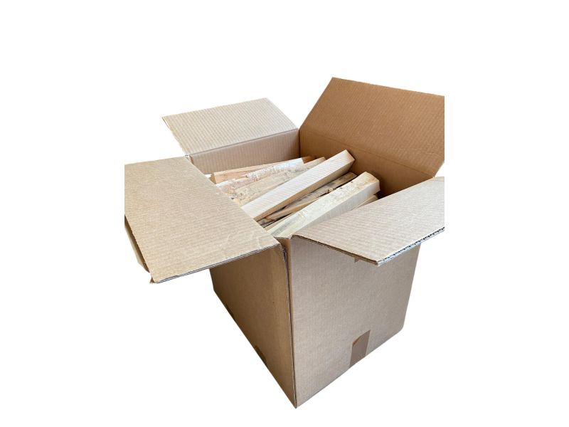 Box of firelighter woods in Linden 15 kg