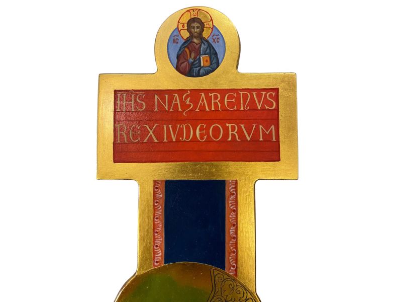 Croix peinte de Santa Maria degli Angeli, hauteur 58 cm
