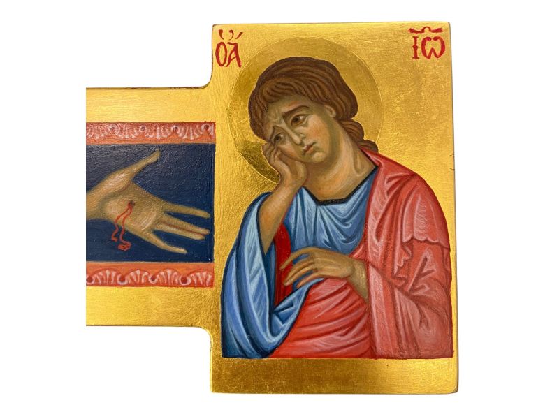 Croix peinte de Santa Maria degli Angeli, hauteur 58 cm