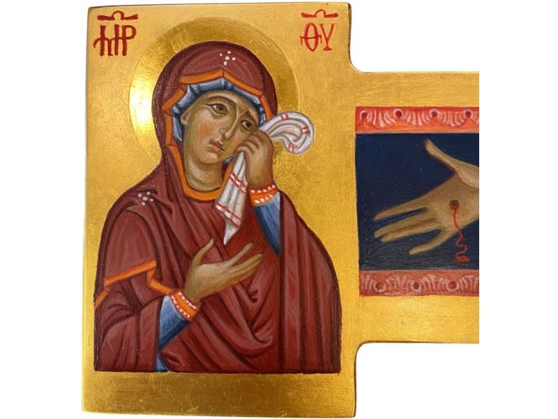 Croix peinte de Santa Maria degli Angeli, hauteur 58 cm