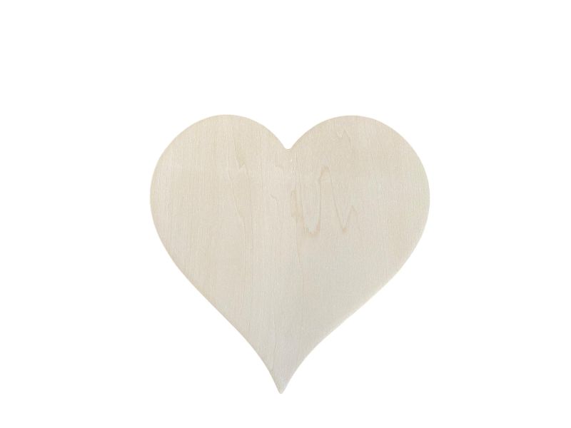 Linden wood heart, for decorations and pyrography