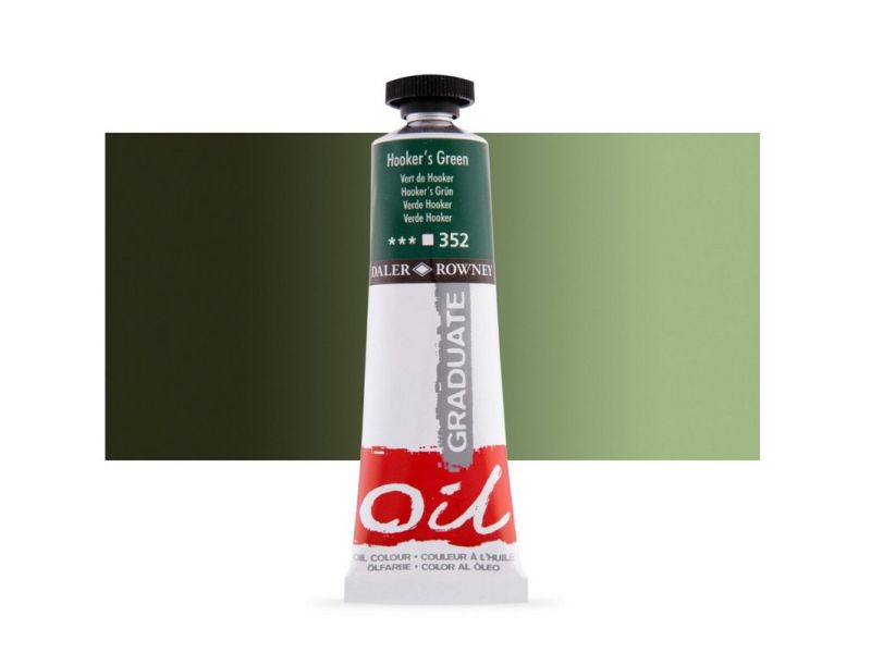 Colore ad olio, Verde Hooker 38 ml, Daler Rowney