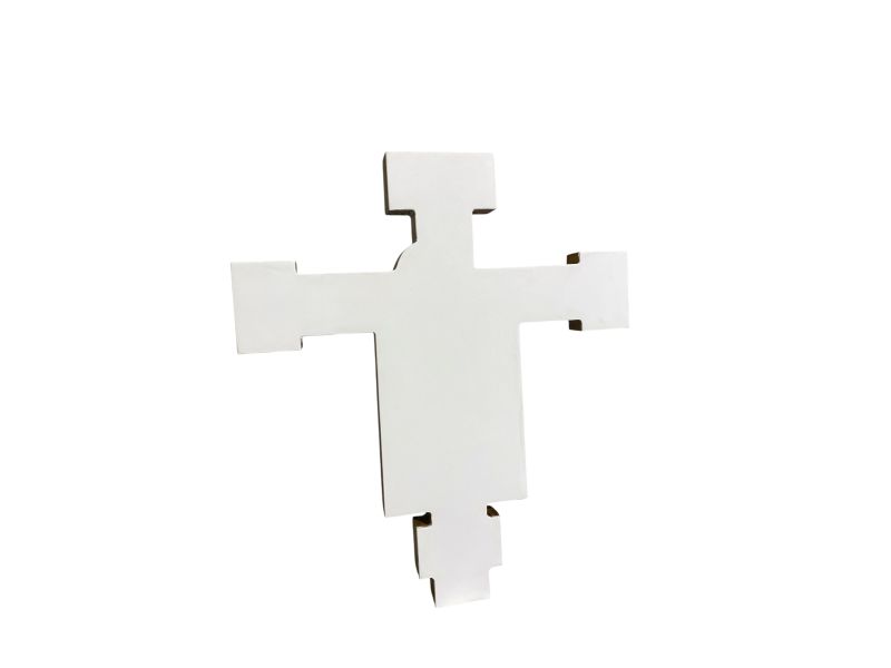 Cimabue, smooth, with gesso  h 39 cm