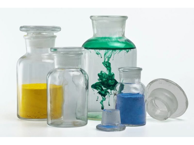 250 ml wide neck transparent glass pharmacy bottle with glass cap