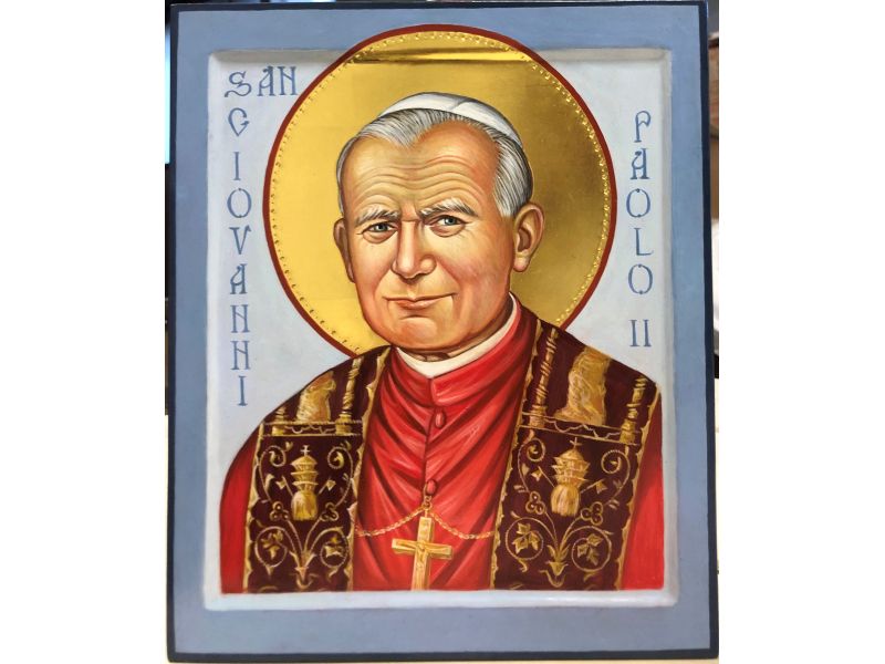 Icon of Saint John Paul II, 25x30 cm