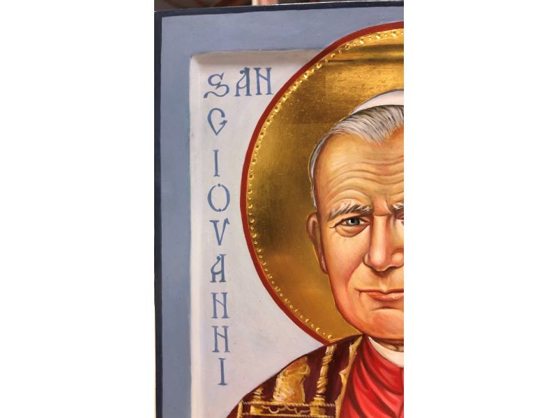 Icon of Saint John Paul II, 25x30 cm