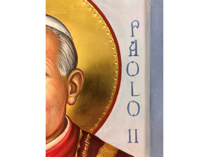 Icon of Saint John Paul II, 25x30 cm