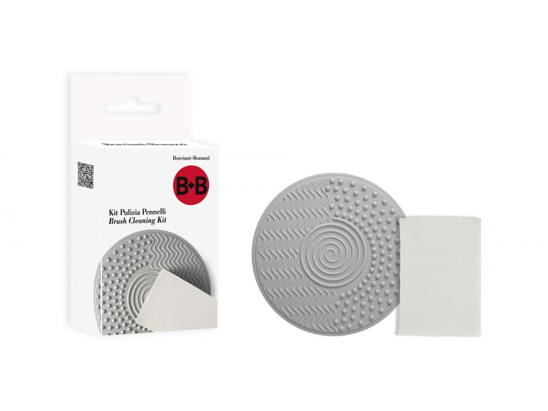 Kit silicone mat and mini vegetable soap for cleaning brushes, Borciani Bonazzi