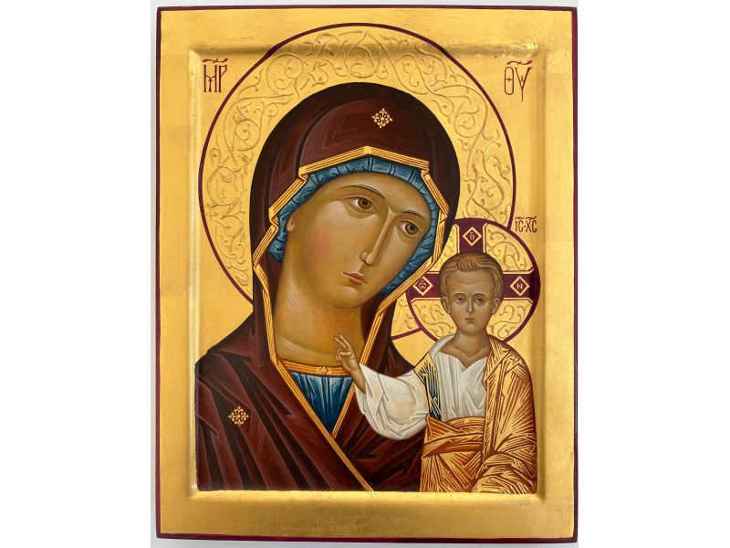 Ikone, Gottesmutter von Kasan 20x25 cm