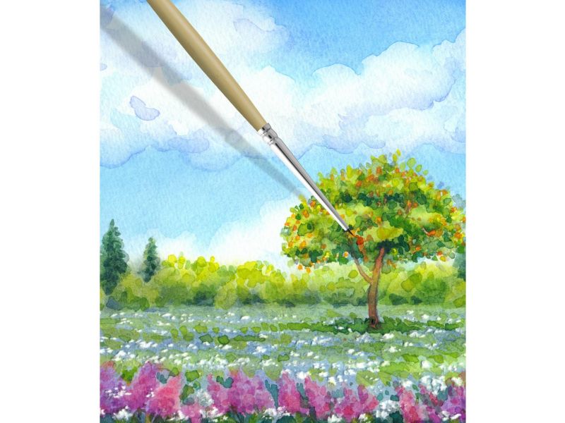KIT 9 brushes IL PRECISO top graphic, series 605 Borciani Bonazzi