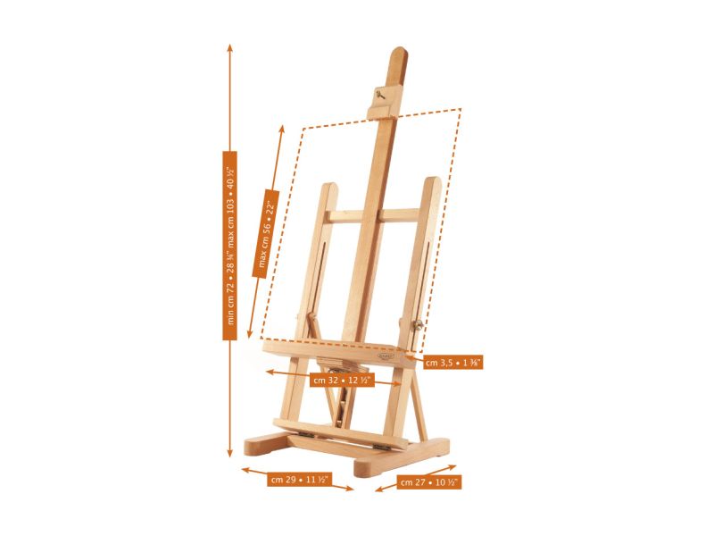 Cavalletto da tavolo, inclinabile, Mabef M17