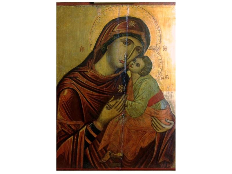 Icona Madre di Dio della Tenerezza 24x32 cm
